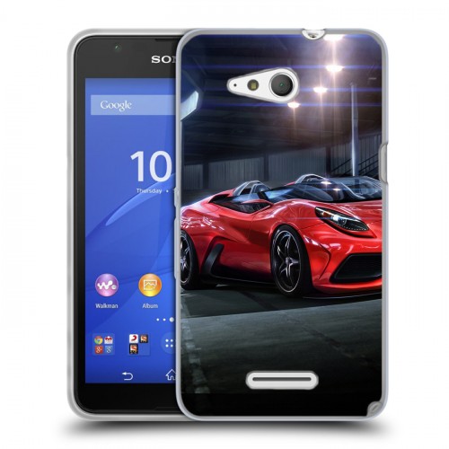 Дизайнерский пластиковый чехол для Sony Xperia E4g Ferrari