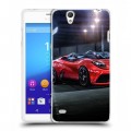 Дизайнерский пластиковый чехол для Sony Xperia C4 Ferrari