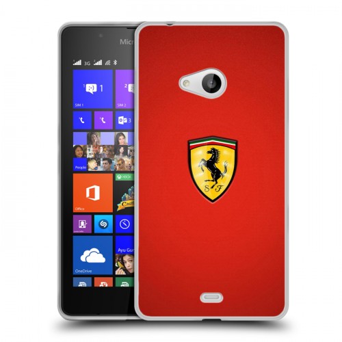 Дизайнерский пластиковый чехол для Microsoft Lumia 540 Ferrari