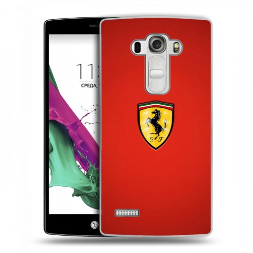 Дизайнерский пластиковый чехол для LG G4 S Ferrari