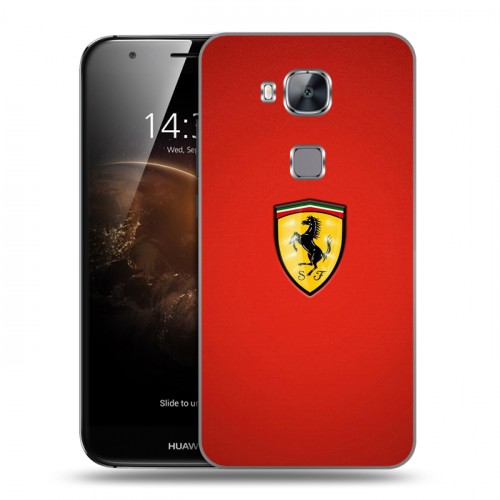 Дизайнерский пластиковый чехол для Huawei G8 Ferrari