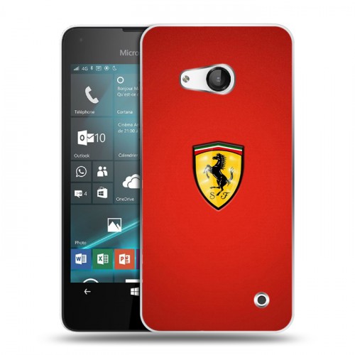 Дизайнерский пластиковый чехол для Microsoft Lumia 550 Ferrari