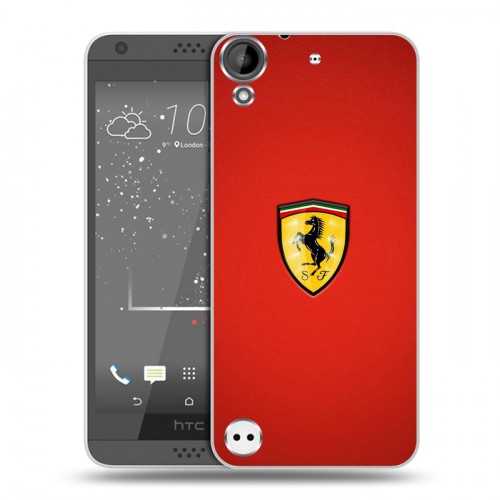 Дизайнерский пластиковый чехол для HTC Desire 530 Ferrari