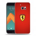 Дизайнерский пластиковый чехол для HTC 10 Ferrari