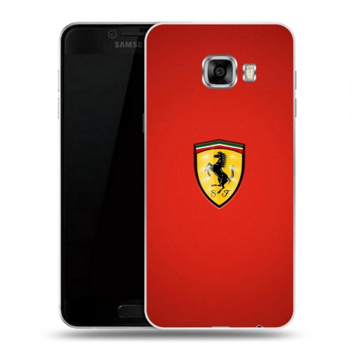 Дизайнерский пластиковый чехол для Samsung Galaxy C5 Ferrari