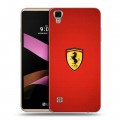 Дизайнерский пластиковый чехол для LG X Style Ferrari