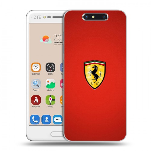 Дизайнерский пластиковый чехол для ZTE Blade V8 Ferrari