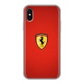 Дизайнерский силиконовый чехол для Iphone x10 Ferrari