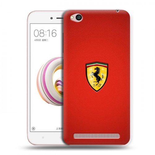 Дизайнерский пластиковый чехол для Xiaomi RedMi 5A Ferrari