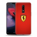 Дизайнерский пластиковый чехол для OnePlus 6 Ferrari