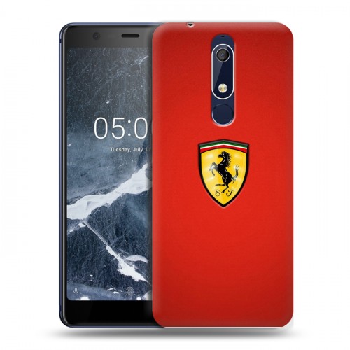 Дизайнерский пластиковый чехол для Nokia 5.1 Ferrari