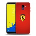 Дизайнерский пластиковый чехол для Samsung Galaxy J6 Ferrari