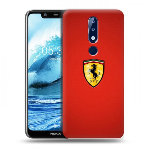 Дизайнерский силиконовый чехол для Nokia 5.1 Plus Ferrari