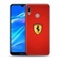 Дизайнерский пластиковый чехол для Huawei Y6 (2019) Ferrari