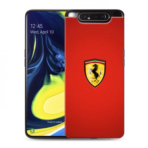 Дизайнерский пластиковый чехол для Samsung Galaxy A80 Ferrari