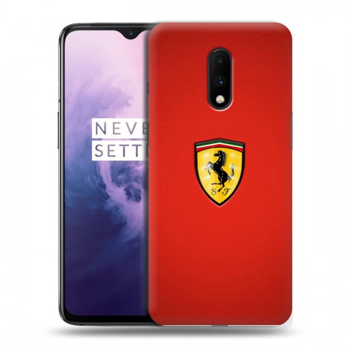 Дизайнерский пластиковый чехол для OnePlus 7 Ferrari