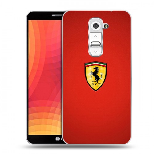 Дизайнерский пластиковый чехол для LG Optimus G2 Ferrari