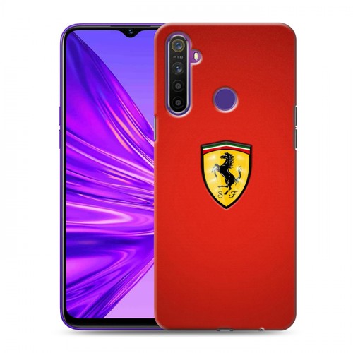 Дизайнерский силиконовый чехол для Realme 5 Ferrari