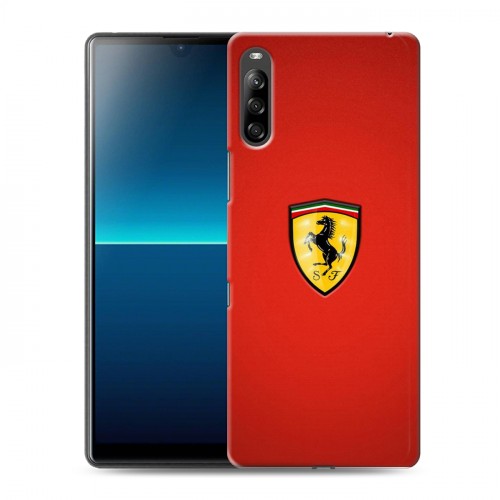 Дизайнерский силиконовый с усиленными углами чехол для Sony Xperia L4 Ferrari