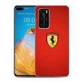 Дизайнерский пластиковый чехол для Huawei P40 Ferrari