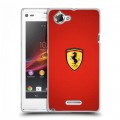 Дизайнерский пластиковый чехол для Sony Xperia L Ferrari