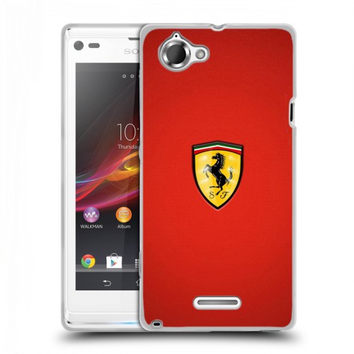 Дизайнерский пластиковый чехол для Sony Xperia L Ferrari