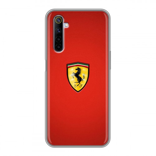 Дизайнерский силиконовый чехол для Realme 6 Ferrari