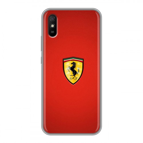 Дизайнерский силиконовый чехол для Xiaomi RedMi 9A Ferrari