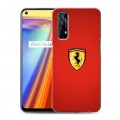 Дизайнерский силиконовый с усиленными углами чехол для Realme 7 Ferrari