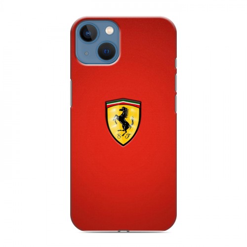 Дизайнерский силиконовый чехол для Iphone 13 Ferrari