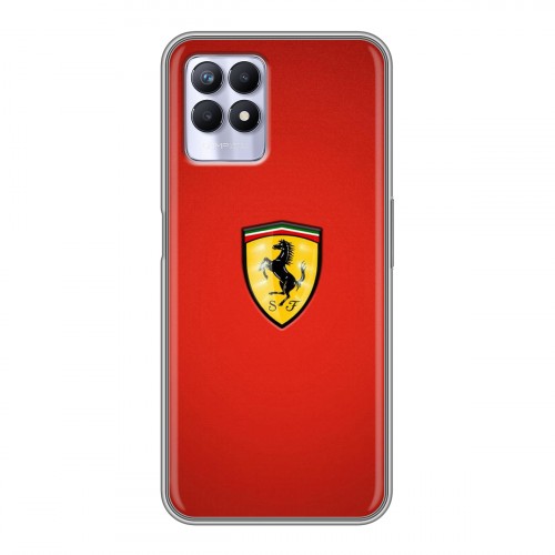 Дизайнерский пластиковый чехол для Realme 8i Ferrari