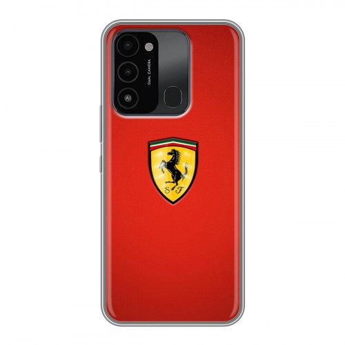 Дизайнерский силиконовый с усиленными углами чехол для Tecno Spark Go 2022 Ferrari