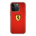 Дизайнерский силиконовый чехол для Iphone 14 Pro Ferrari