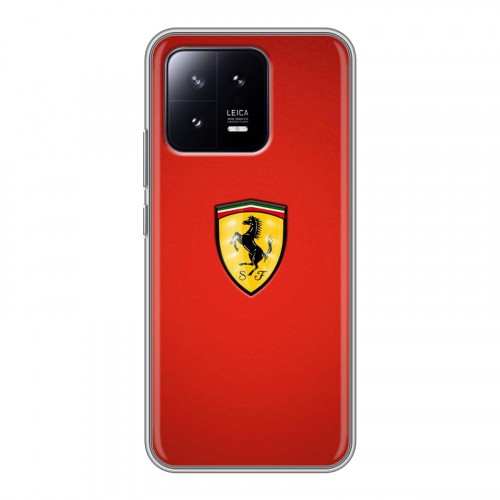 Дизайнерский силиконовый чехол для Xiaomi 13 Ferrari