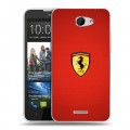 Дизайнерский пластиковый чехол для HTC Desire 516 Ferrari