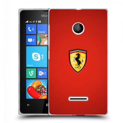 Дизайнерский пластиковый чехол для Microsoft Lumia 435 Ferrari