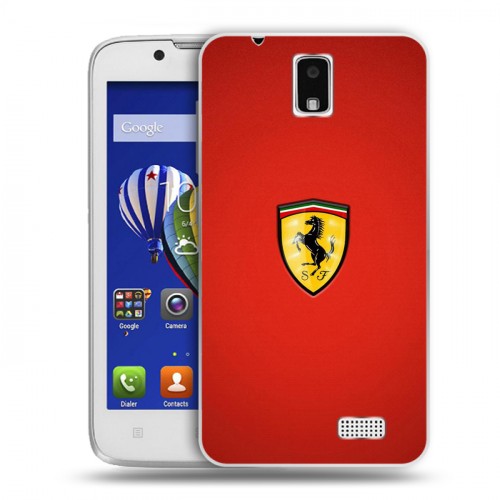 Дизайнерский пластиковый чехол для Lenovo A328 Ferrari