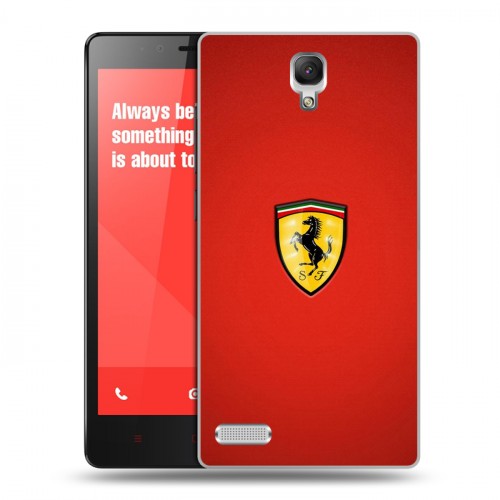 Дизайнерский силиконовый чехол для Xiaomi RedMi Note Ferrari