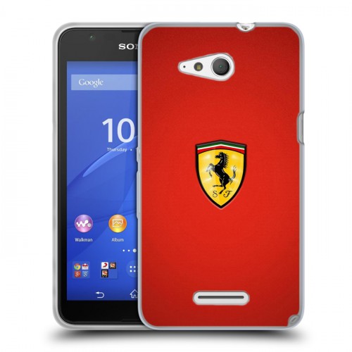 Дизайнерский пластиковый чехол для Sony Xperia E4g Ferrari