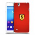 Дизайнерский пластиковый чехол для Sony Xperia C4 Ferrari