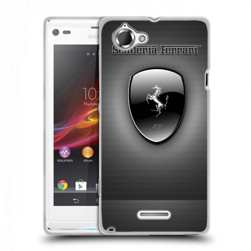 Дизайнерский пластиковый чехол для Sony Xperia L Ferrari