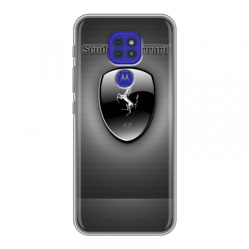 Дизайнерский силиконовый чехол для Motorola Moto G9 Play Ferrari