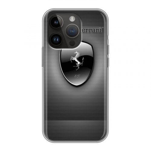 Дизайнерский силиконовый чехол для Iphone 14 Pro Ferrari