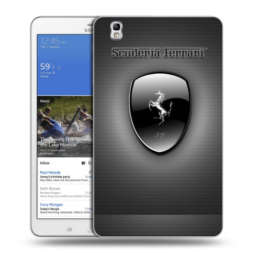 Дизайнерский силиконовый чехол для Samsung Galaxy Tab Pro 8.4 Ferrari