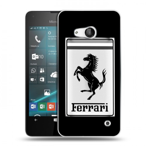 Дизайнерский пластиковый чехол для Microsoft Lumia 550 Ferrari