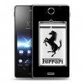 Дизайнерский пластиковый чехол для Sony Xperia TX Ferrari