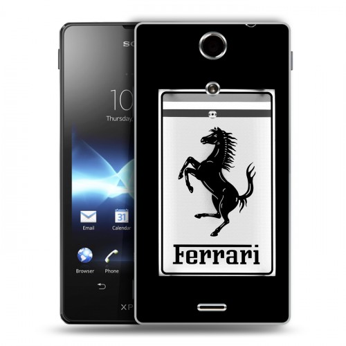 Дизайнерский пластиковый чехол для Sony Xperia TX Ferrari