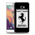 Дизайнерский пластиковый чехол для HTC One X10 Ferrari