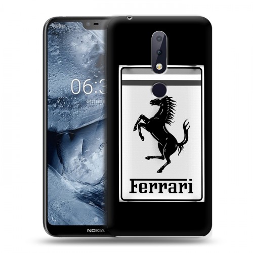 Дизайнерский пластиковый чехол для Nokia 6.1 Plus Ferrari