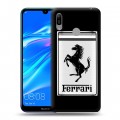 Дизайнерский пластиковый чехол для Huawei Y6 (2019) Ferrari